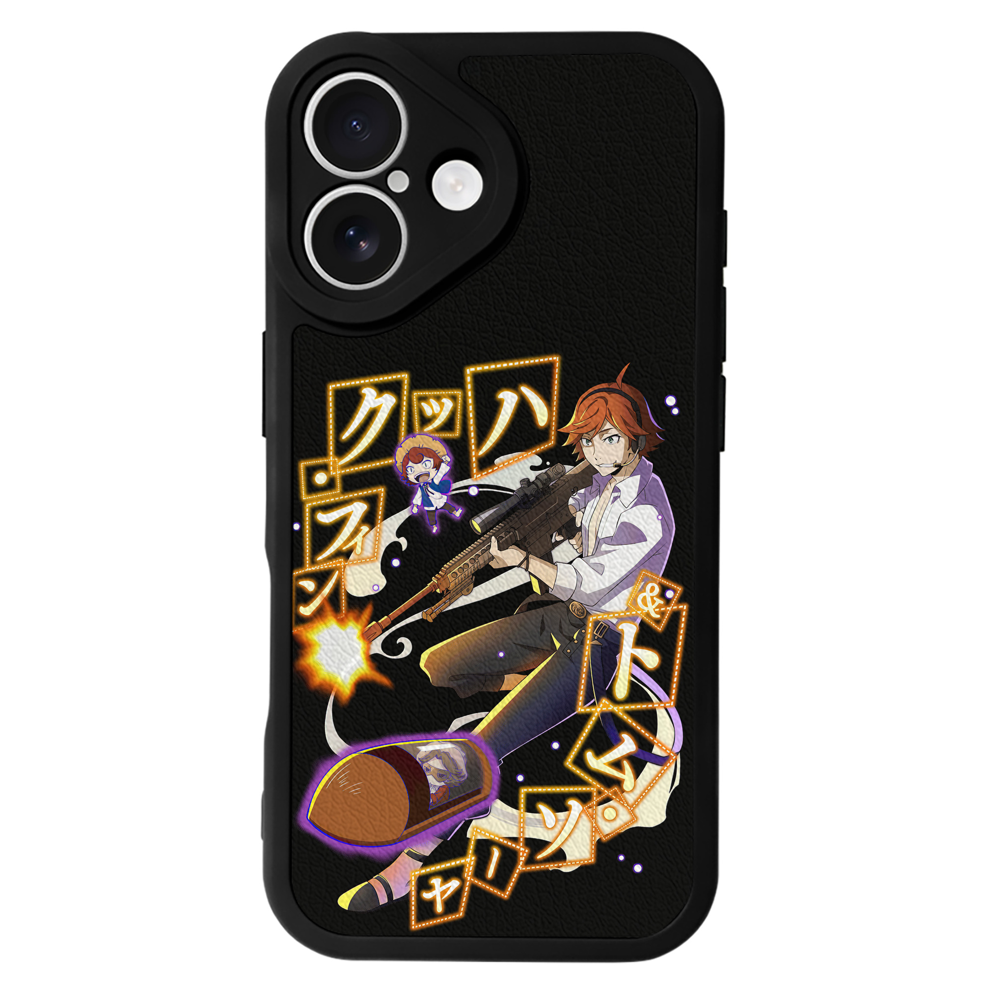 （画像用） 文豪ストレイドッグス Bungo Stray Dogs 【iPhone 16シリーズ対応】シリコンスマホケース（レザー調） 材質：シリコン